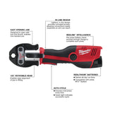 MILWAUKEE 2473-22 M12™ FORCE LOGIC™ Press Tool Kit with Jaws