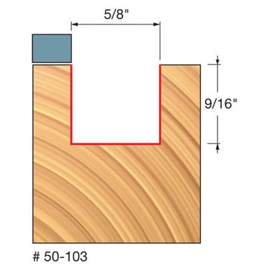 5/8" (Dia.) Top Bearing Flush Trim Bit