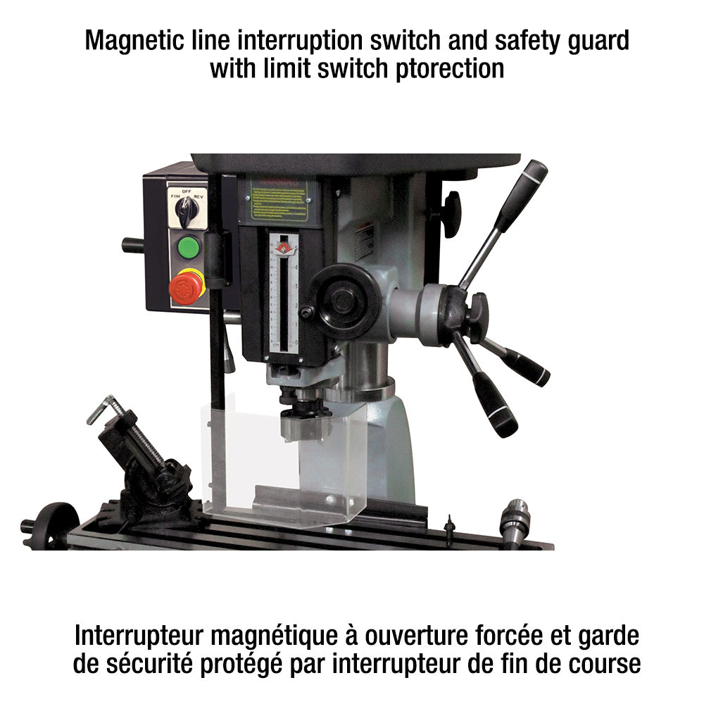 Milling/Drilling Machine with Fwd/Rev Switch