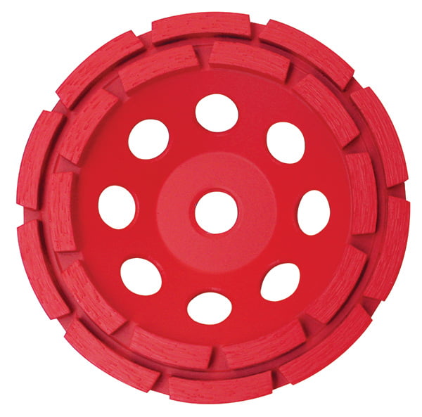 PEARL PV07CDH CUP WHEEL 7" X 5/8-11 DOUBLE ROW 8,500 RPM