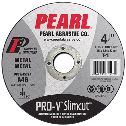 PEARL PVCW0532A SlimCut Pro-V™ Aluminum Oxide 5 x .040 x 7/8" TYPE 1 PRO-V™ AO