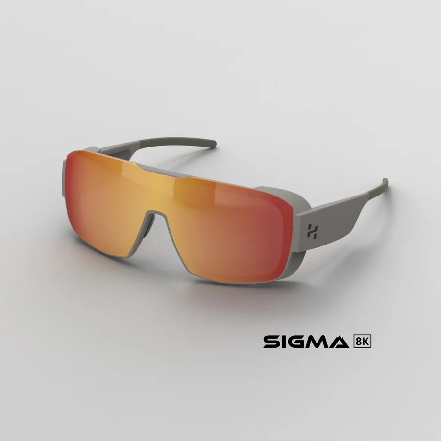 Hyspecs REVS SIGMA 8K Safety Glasses – Sahara Frame, Red Lens