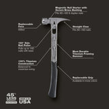 STILETTO® TIB15MC 15oz TIBONE™ Milled/Curved Titanium