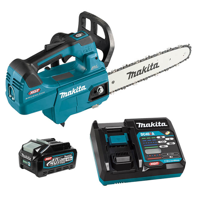 MAKITA UC003GM101 40V max XGT Cordless Brushless 12" Top Handle Chainsaw w/WetGuard (4.0Ah Kit)