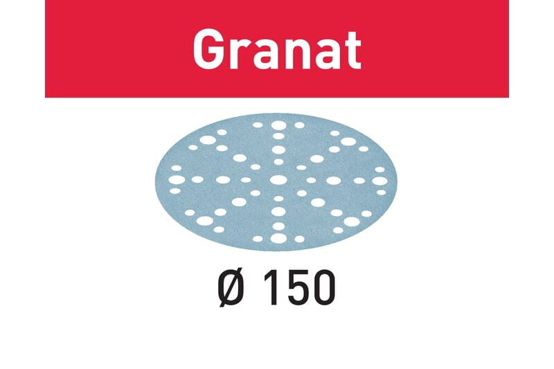 FESTOOL 575164 Abrasive sheet Granat STF D150/48 P120 GR/100