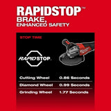 M18 FUEL 4-1/2"-6" Braking Grinder, Paddle Switch