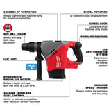 M18 FUEL 1-9/16" SDS Max Rotary Hammer w/ ONE-KEY™
