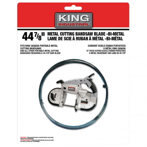 KING CANADA KBB-8376-BM-1418 44-7/8" X 1/2" -14-18 TPI BI-METAL CUTTING BLADE
