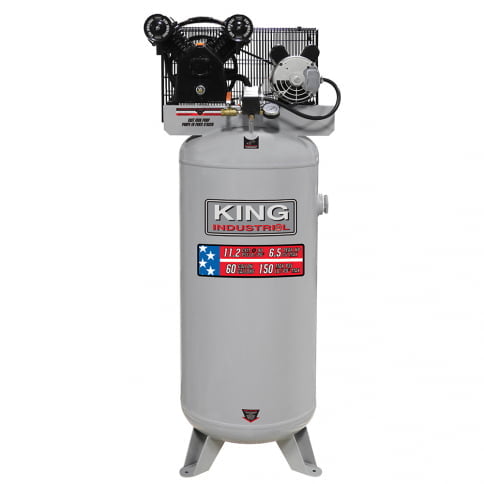 KING CANADA KC-6160V2 STATIONARY 6.5 PEAK HP 60 GALLON AIR COMPRESSOR