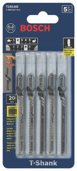 5PK 3" x 20TPI WOOD JIGSAW BLADE