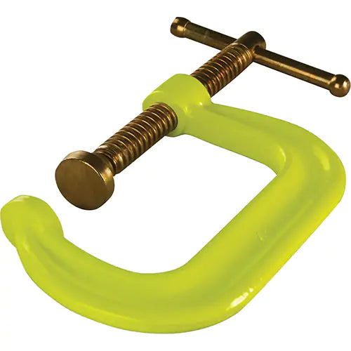 Regular-Duty Deep Throat C-Clamp, 4" (102 mm) Capacity, 3-1/4" (83 mm) Throat Depth