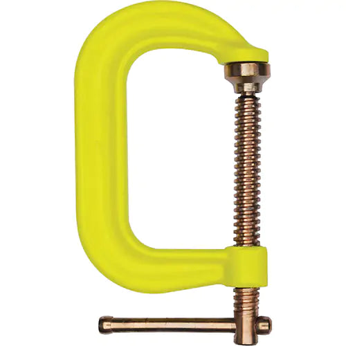 Regular-Duty Deep Throat C-Clamp, 12" (305 mm) Capacity, 6-1/4" (159 mm) Throat Depth