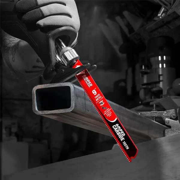 9" 8TPI AMPED™ Steel Demon™ Carbide Teeth Reciprocating Saw Blades for Thick Metal (3-pk)
