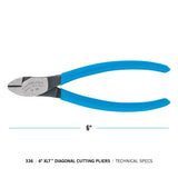 6" High Leverage Diagonal Cutting Pliers
