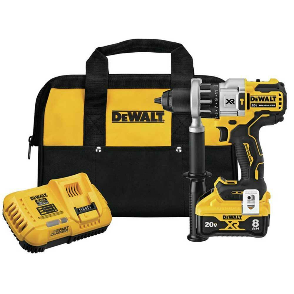 DEWALT-DCD998W1-20V MAX* XR 1/2 IN. BRUSHLESS HAMMER DRILL/DRIVER WITH POWER DETECT™ TOOL TECHNOLOGY KIT