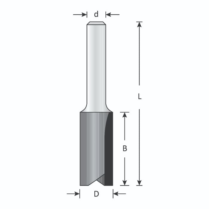 DIMAR W75 WOODPECKER 5/8" STRAIGHT BIT