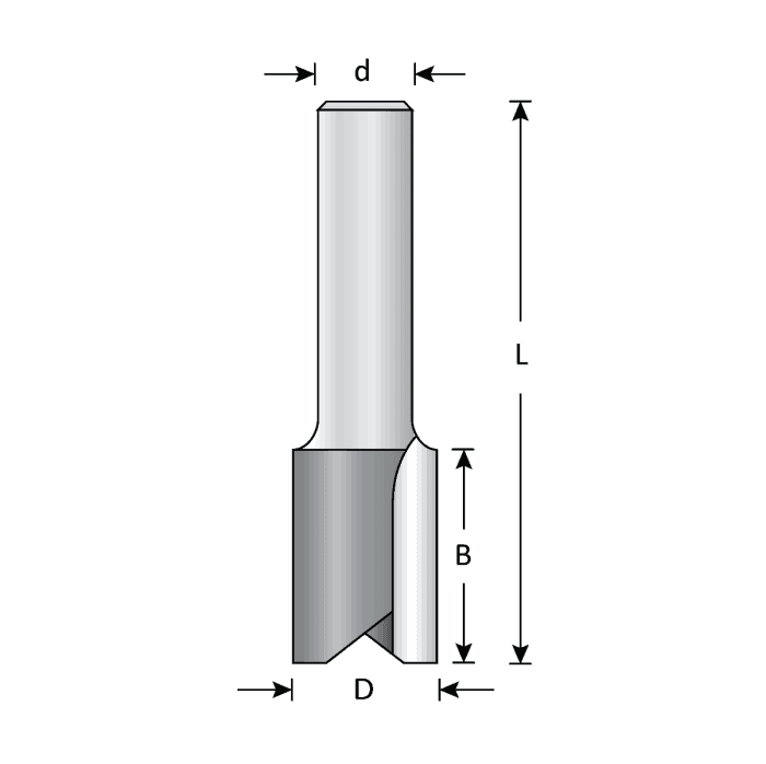 DIMAR 107RLS8-10 STRAIGHT BIT