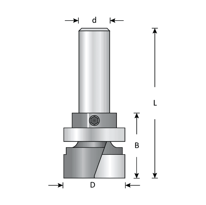 DIMAR 101RCW8-19 TEMPLATE BIT - 3/4"