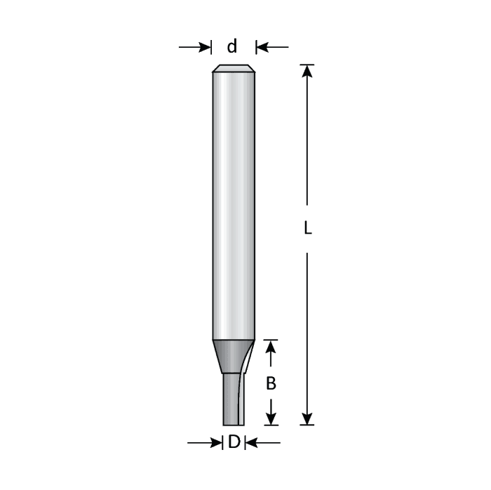 DIMAR 107R4-12M 12mm STRAIGHT BIT