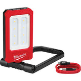 Rechargeable Low-Profile Magnetic Task Light, LED, 100/250/500 Lumens, Plastic/Aluminum Housing