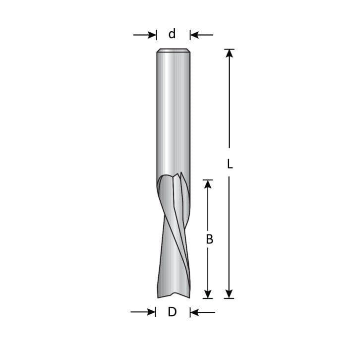 DIMAR SC45DC  3/16" SOLID CARBIDE SPIRAL BIT