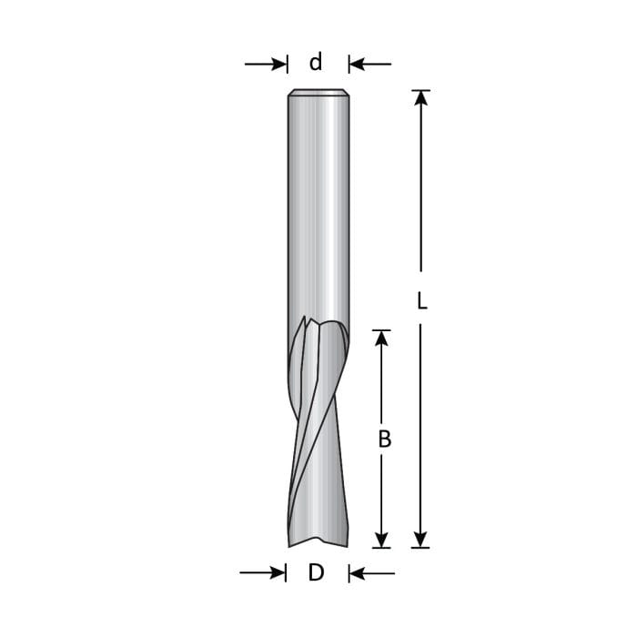 DIMAR SCW812 1/2" UP-CUT SPIRAL BIT (SCW812P)
